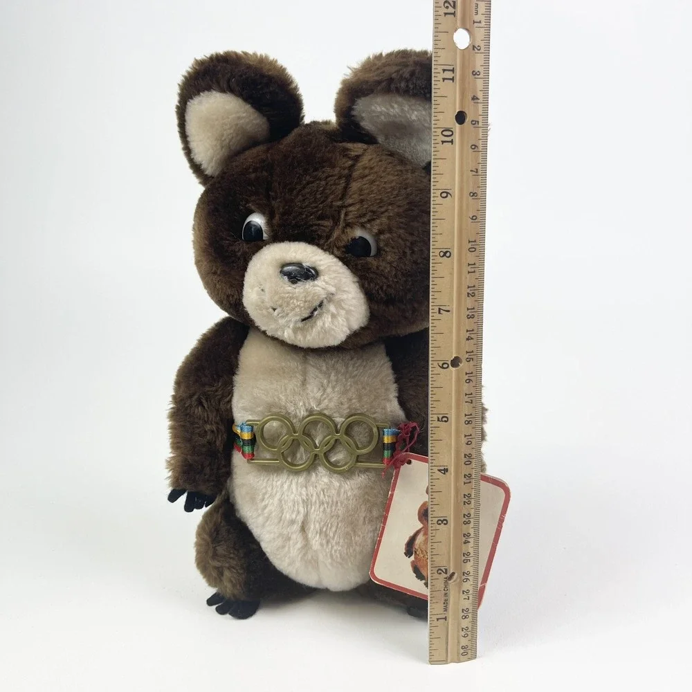 Dakin‎ Misha Moscow Summer Olympic Games Plush Teddy Bear 1980 Mascot Vintage